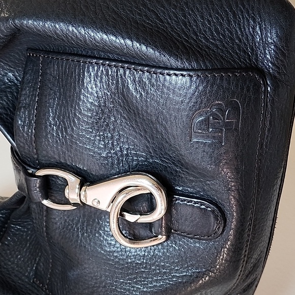 Dooney&Bourke YK2 Pebble Grain Small Logo Lock  Leather Hobo/ Shoulde Bag - Picture 3 of 16